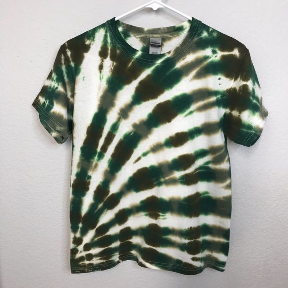 🍭KIDS Tie-Dye T-Shirt | Green Camo | Medium - Picture 8 of 8